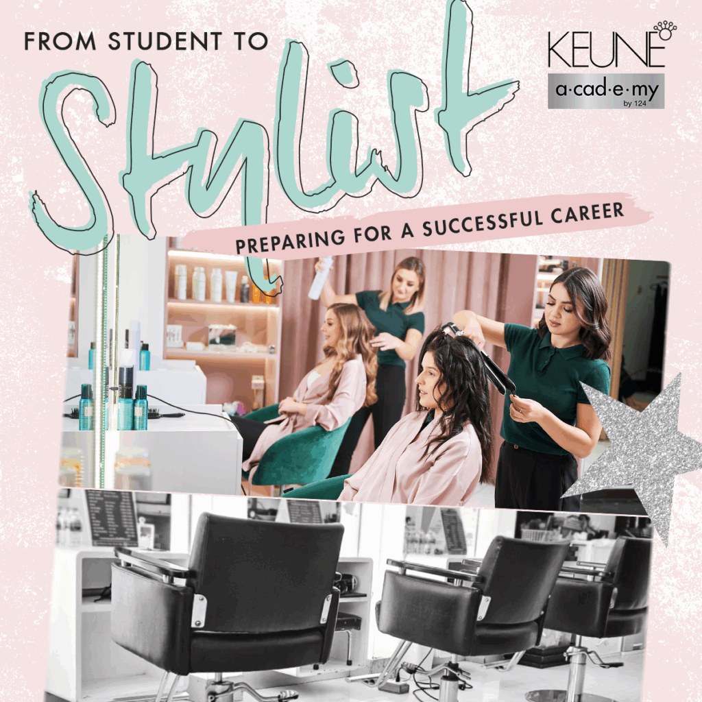 beauty school student